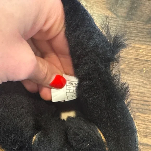 UGG Tan Leopard Print Boots with Black Accents - Picture 2 of 6